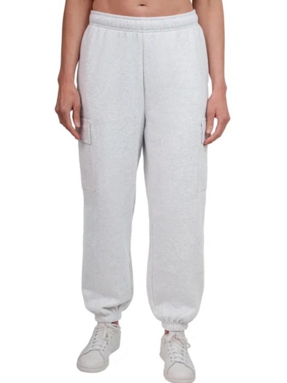 Tuff Athletics Cargo Joggers Heather Grey Size XS